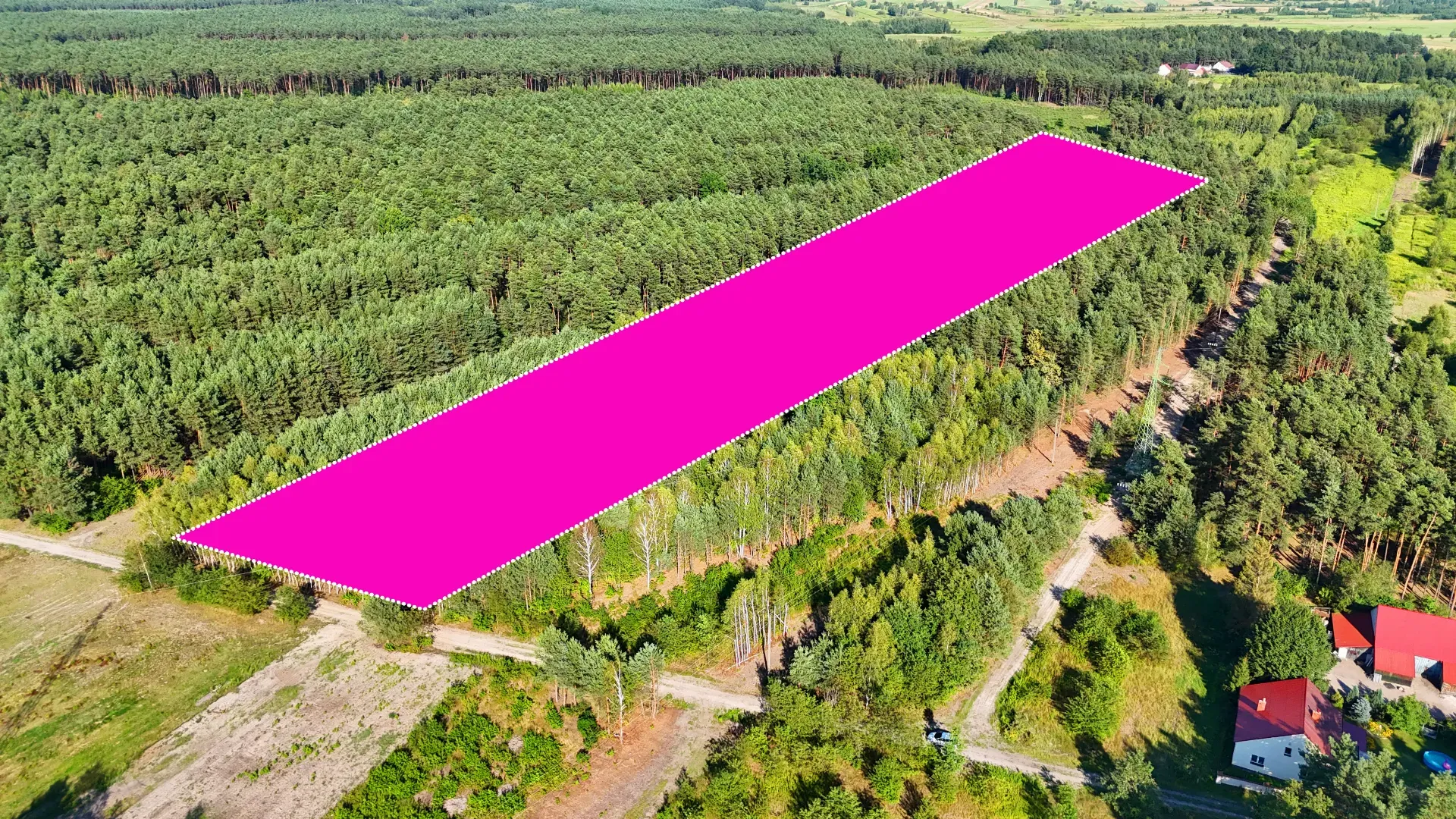 Działka rolna z lasem na sprzedaż Kaczaki 6