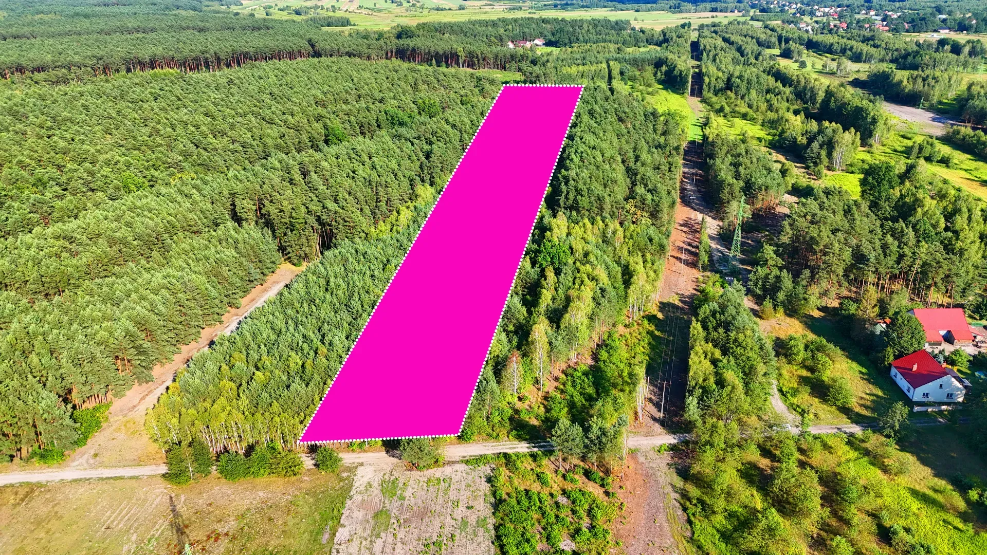 Działka rolna z lasem na sprzedaż Kaczaki 8