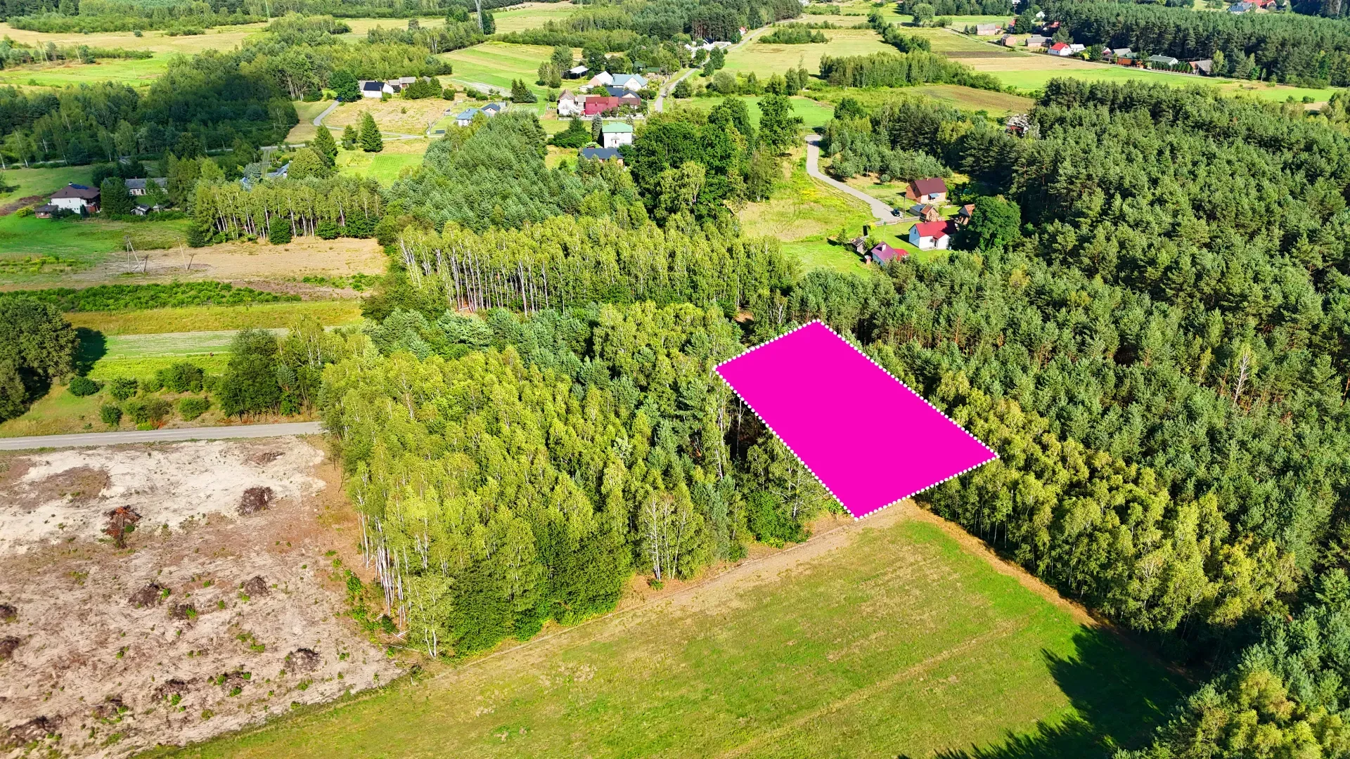 Działka rolna wokół lasu Kaczaki 9