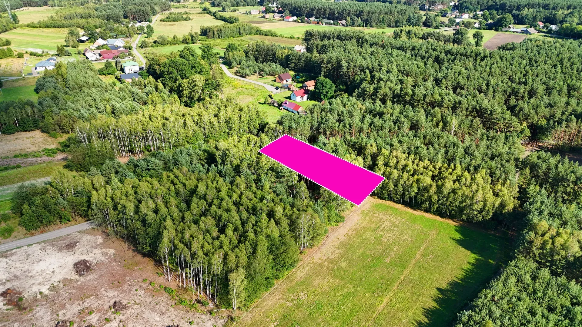 Działka rolna wokół lasu Kaczaki 11