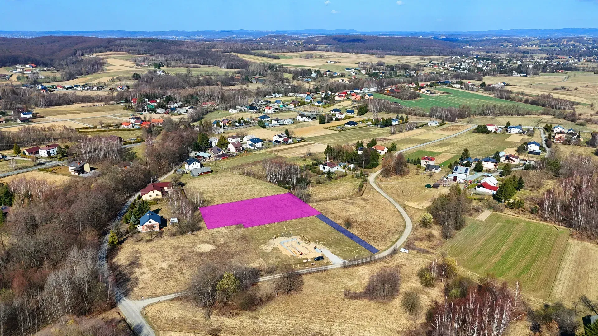 Budowlana działka Poręby/Jedlicze 2