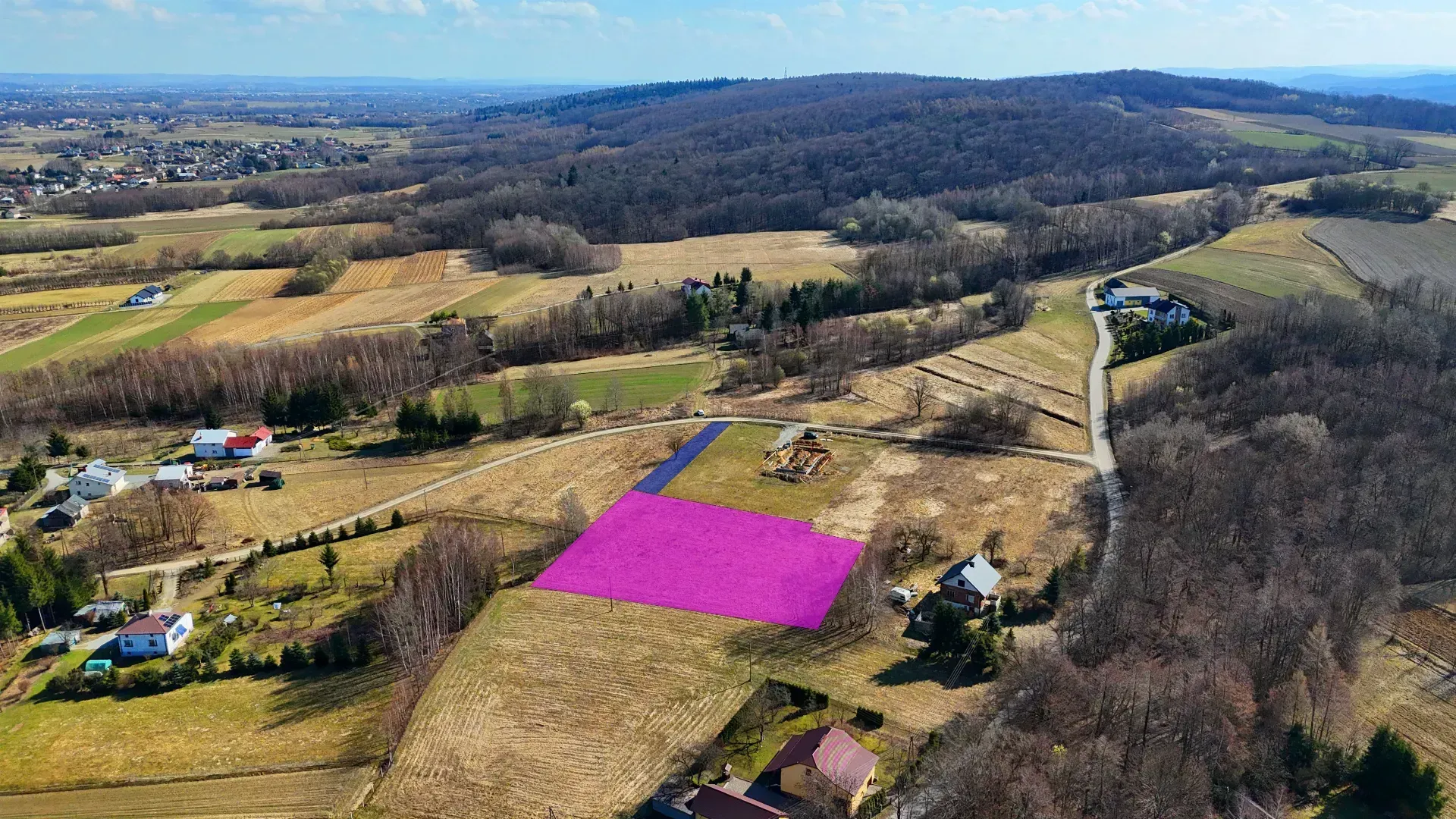 Budowlana działka Poręby/Jedlicze 8