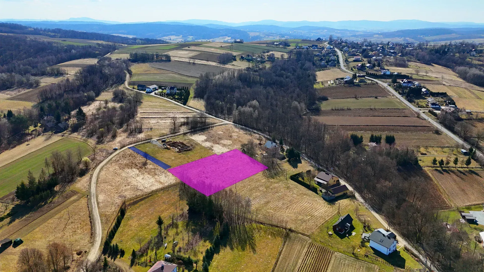 Budowlana działka Poręby/Jedlicze 13