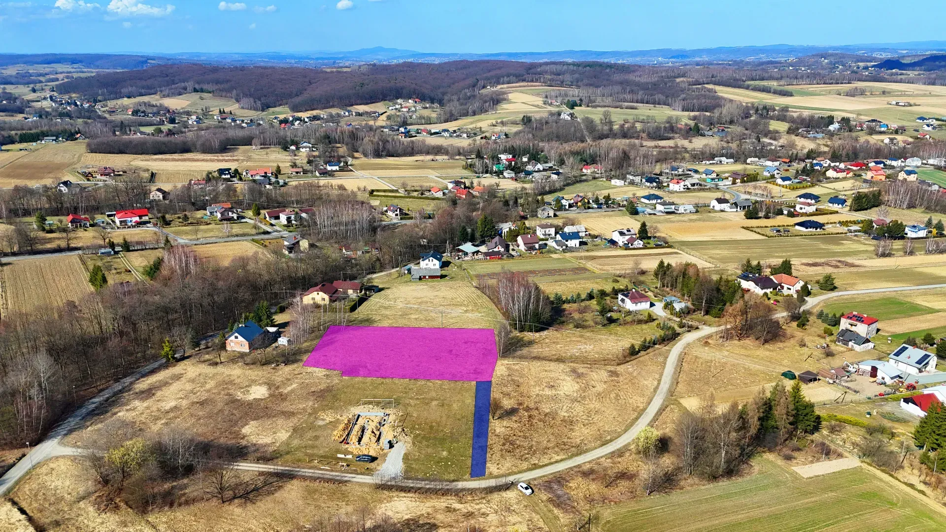 Budowlana działka Poręby/Jedlicze 18