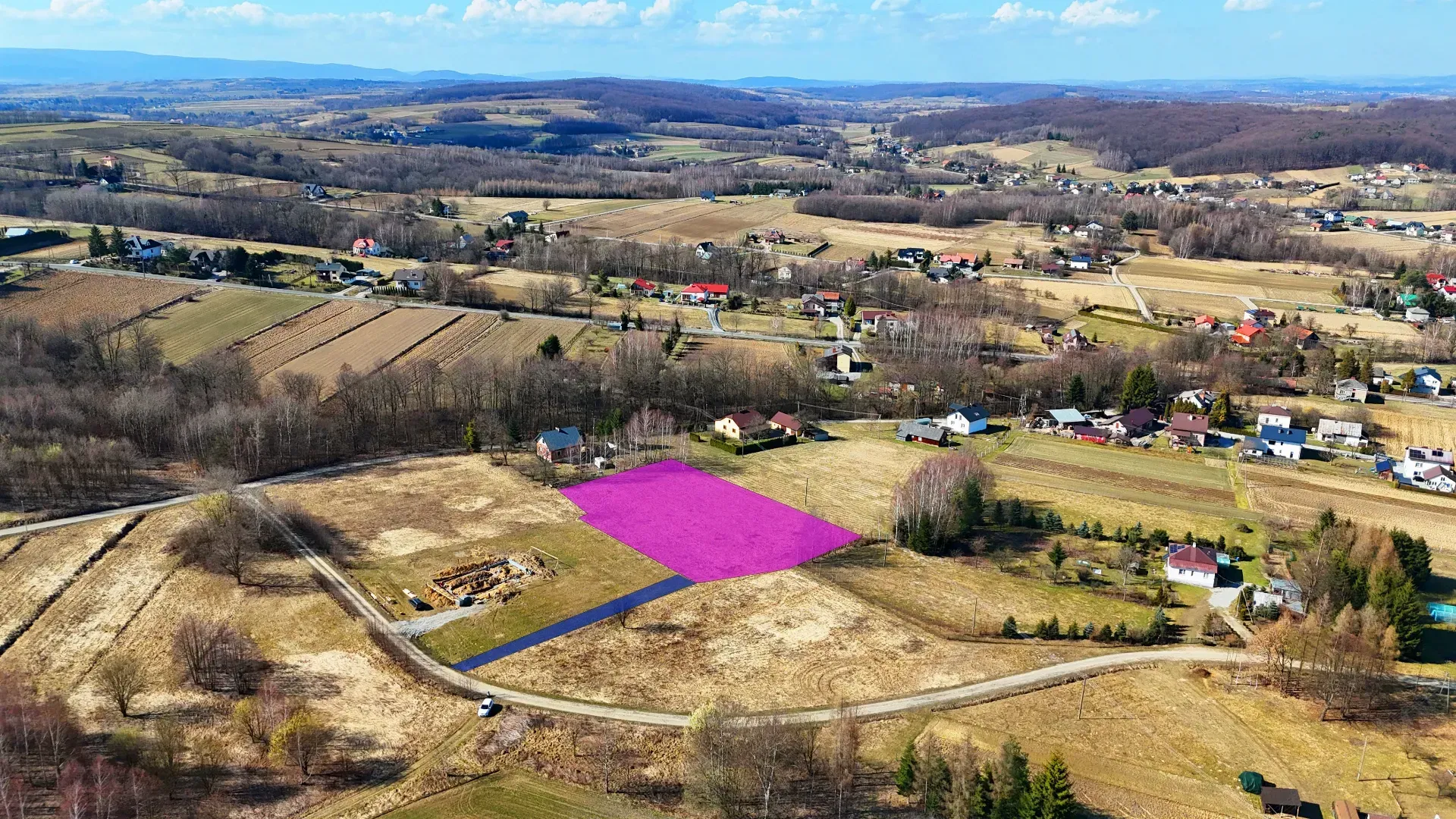 Budowlana działka Poręby/Jedlicze 20