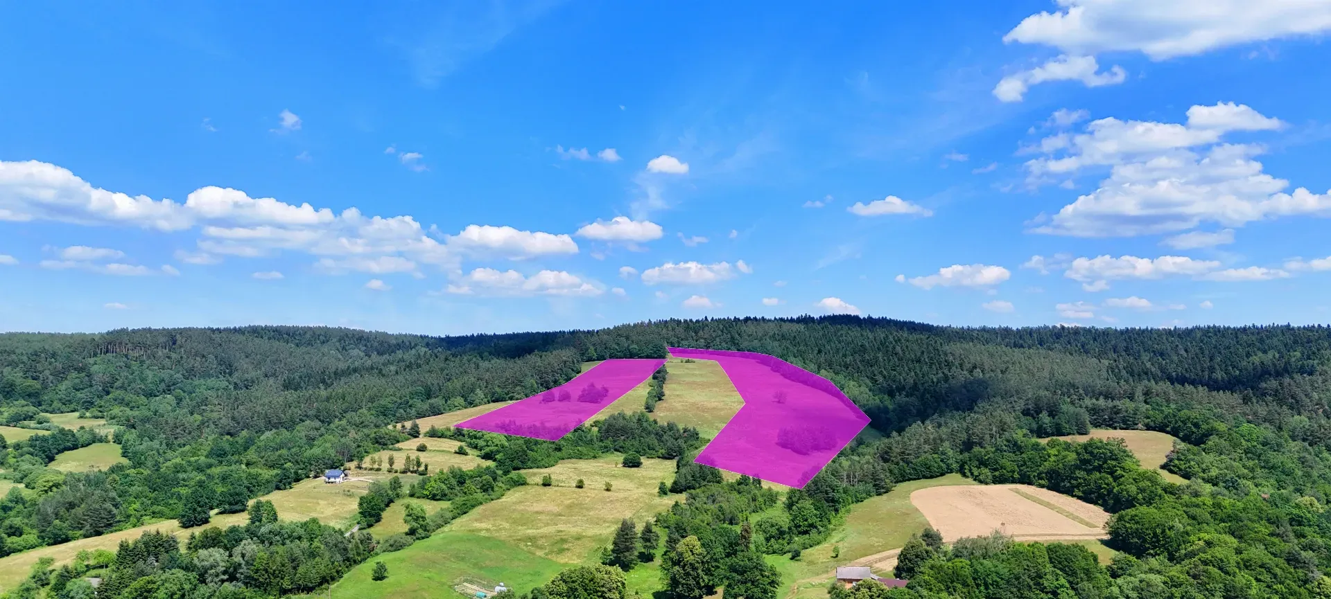 Na sprzedaż malownicze działki rolne – 7,38 ha 2
